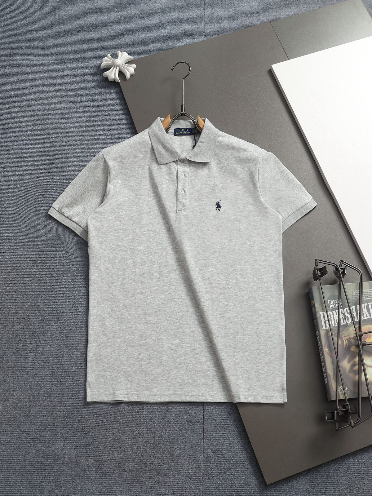 Ralph Lauren Men's White Short‑Sleeve Classic Polo Shirt With Embroidered Pony Logo