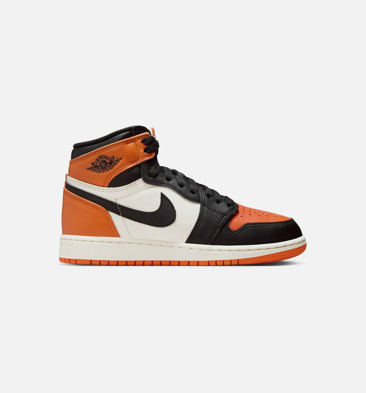 Air Jordan 1 Retro High OG Shattered Backboard GS Sneakers | Black/Black/Sail/Starfish