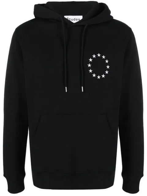 Études Studio logo-print long-sleeve hoodie