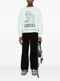 SAINT MXXXXXX distressed graphic-print sweatshirt