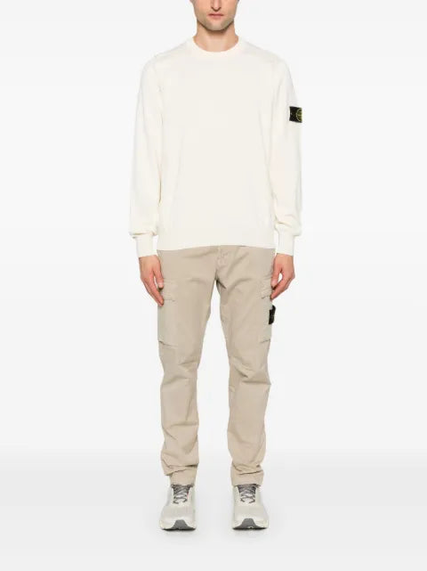 Stone Island patch-detail crewneck sweater