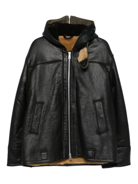 OUR LEGACY Blizzard hooded leather jacket