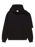 Courrèges scarf-detail hoodie