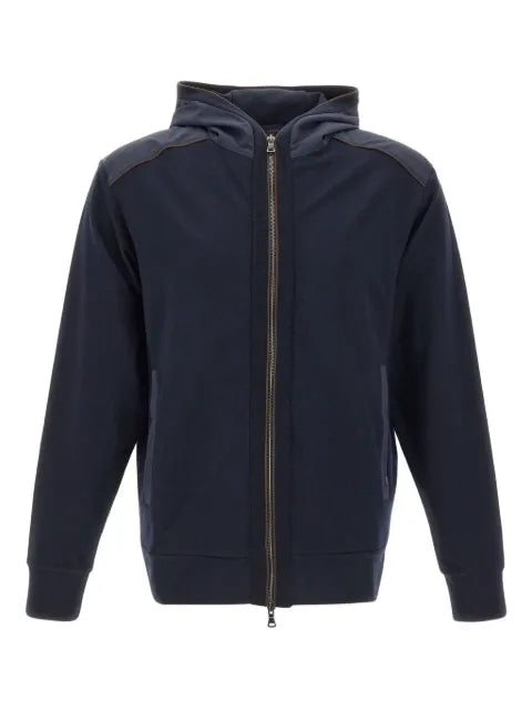 Paul & Shark panelled zip-up hoodie