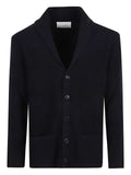 Ballantyne buttoned shawl-collar cardigan