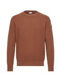 Moncler leather logo wool sweater
