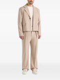 Manière De Voir Silas in beige tailored cropped blazer