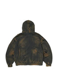 THUG CLUB distressed zip-fastening hoodie