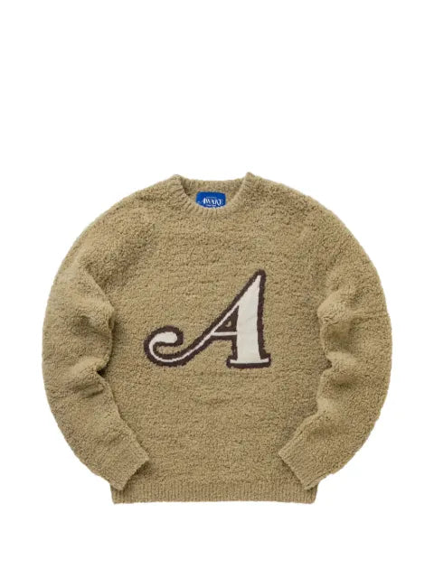 Awake NY bouclé-knit logo-patch sweater