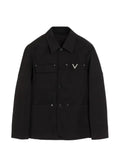Valentino Garavani V-detail shirt jacket