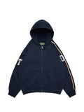 Denim Tears Chenille patch zip-up hoodie