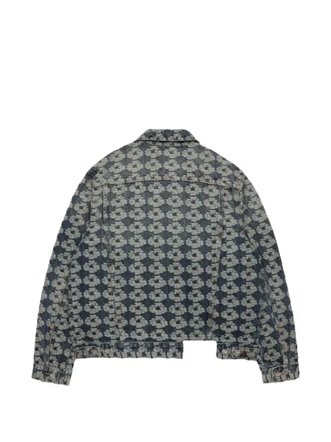 Denim Tears  jacquard wreath denim jacket