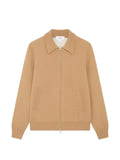 Lardini zip-up knitted bomber jacket