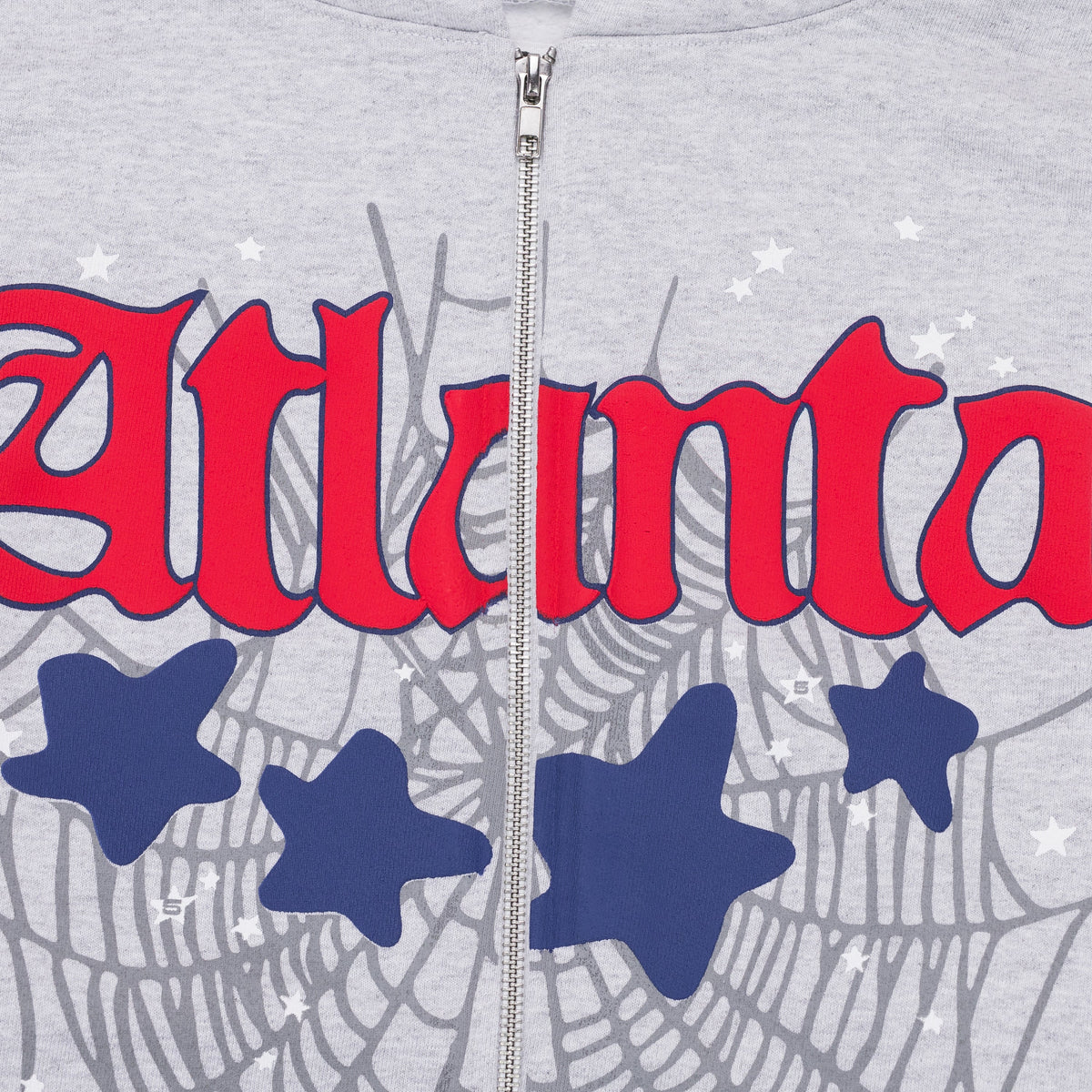 Heather Grey Atlanta Full Zip Hoodie