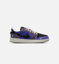 Air Jordan 1 Low OG Grade School - Regency Purple/Vapor Green/Black/Dark Raisin/Daybreak/Light Silver