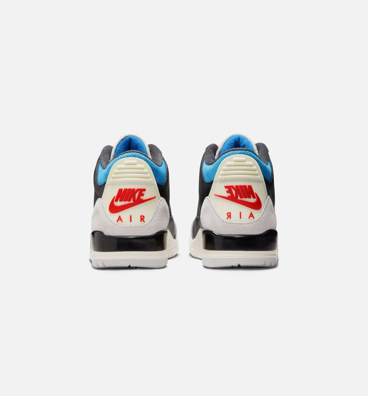 Air Jordan 3 Retro OG Rare Air Men's Shoes - Black Chile Red Neutral Grey