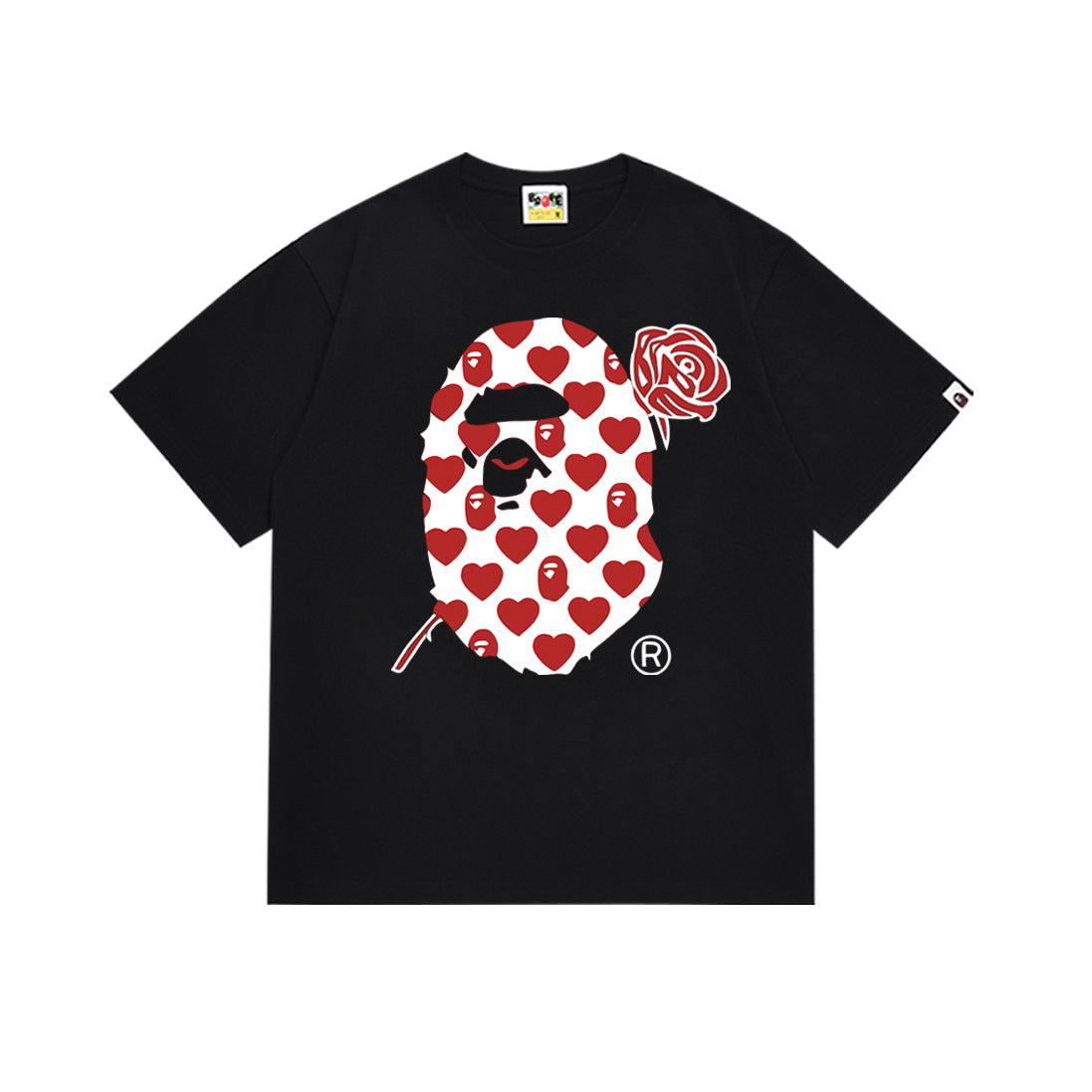 BAPE Camo Ape Head Graphic Print Short Sleeve Tee Streetwear Unisex