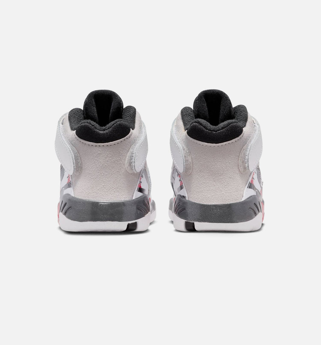 Air Jordan 8 Retro White and True Red Infant & Toddler Shoes