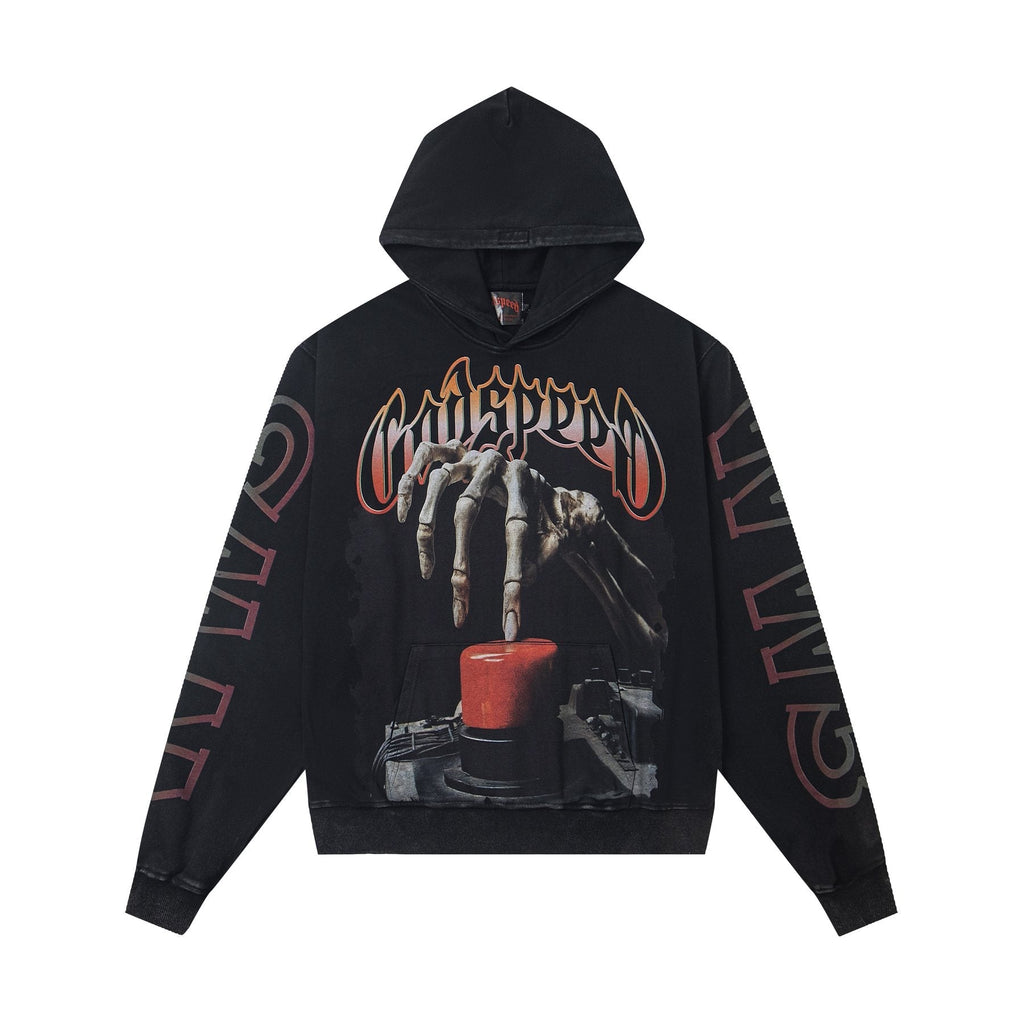 Godspeed Skeleton Hand Graphic Hoodie