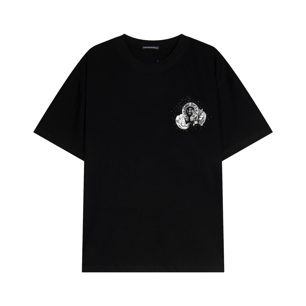 Chrome Hearts Splatter Rhinestone Graphic T-Shirt