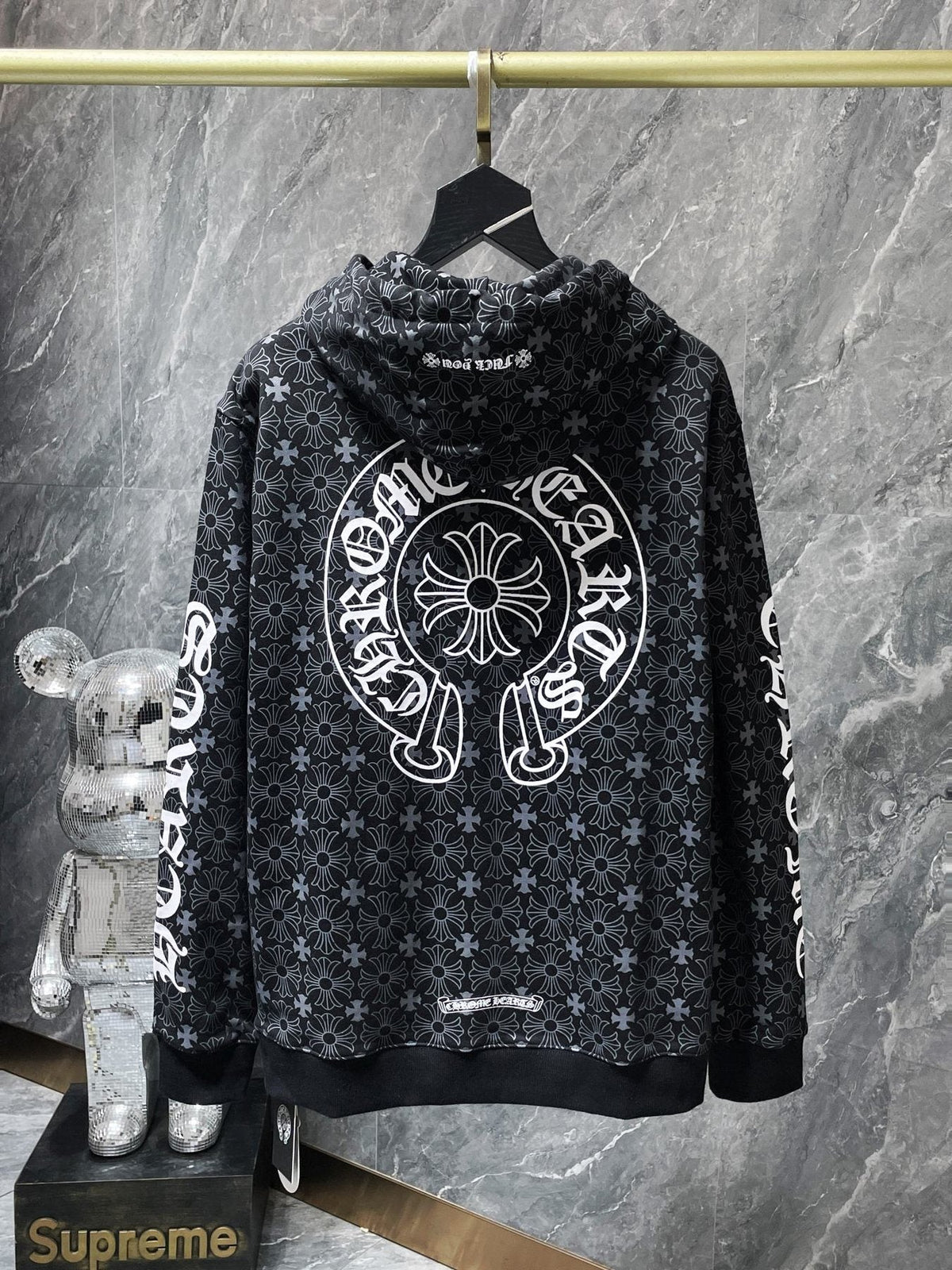 Chrome Hearts Floral Horseshoe Graphic Hoodie
