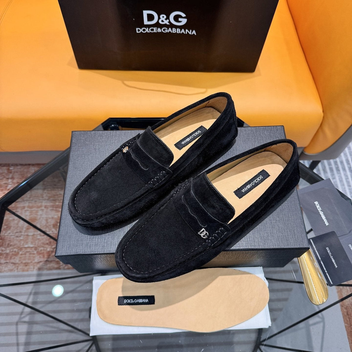 Dolce & Gabbana Moc-Toe Driving Loafers