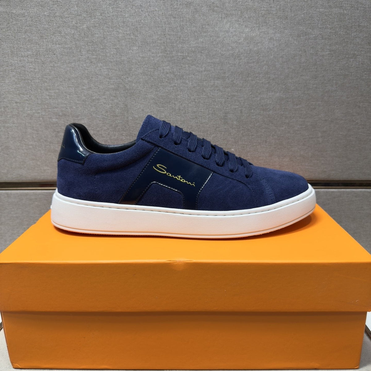 Santoni Paneled Low-Top Sneakers