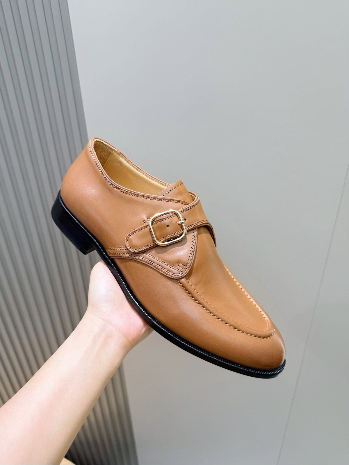 Loro Piana Suede Buckle Loafers