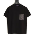 Louis Vuitton Jacquard Panel Short-Sleeve T-Shirt - Black
